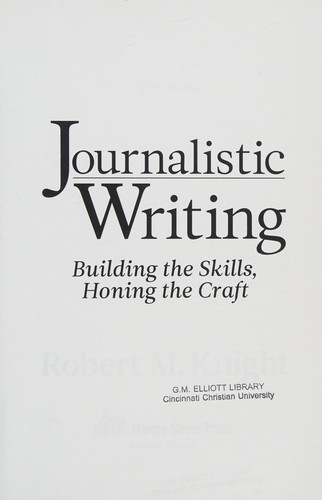 Cover of Journalistic writing